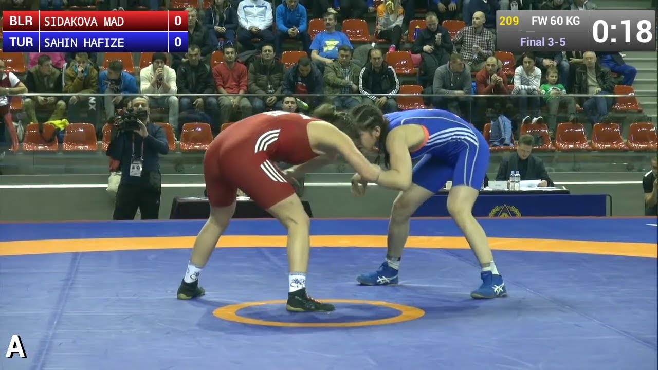 BRONZE FW - 60 kg: Hafize SAHIN  (TUR) df. Madzina SIDAKOVA  (BLR), 8-5
