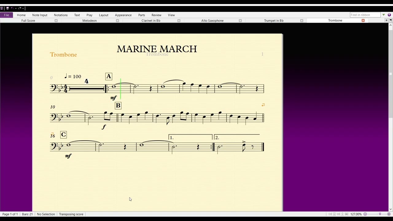 Trombone Marine March