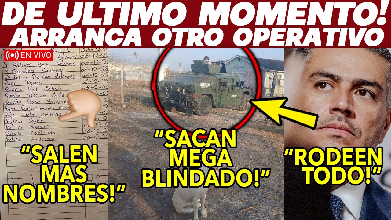 HARFUCH APRIETA! DE ULTIMA HORA, SACAN MEGA BLINDADOS. SEGUNDO OPERATIVO. CLAUDIA LLEGA A SINALOA