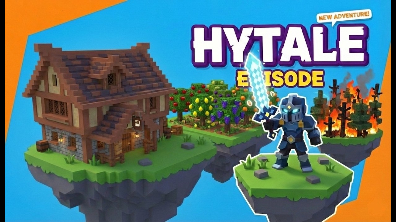 Hytale - Burning Forests and Orchird Farms