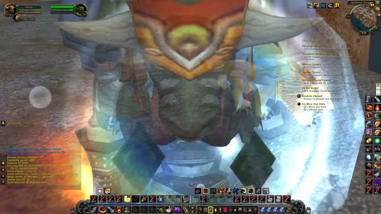 WOW Cata Quest 'Go Blow that Horn - 25814' Horde on a PS