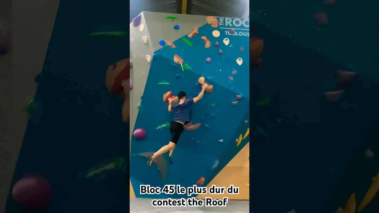 Bloc 45 du contest the roof, bloc le plus dur !! 💪💪