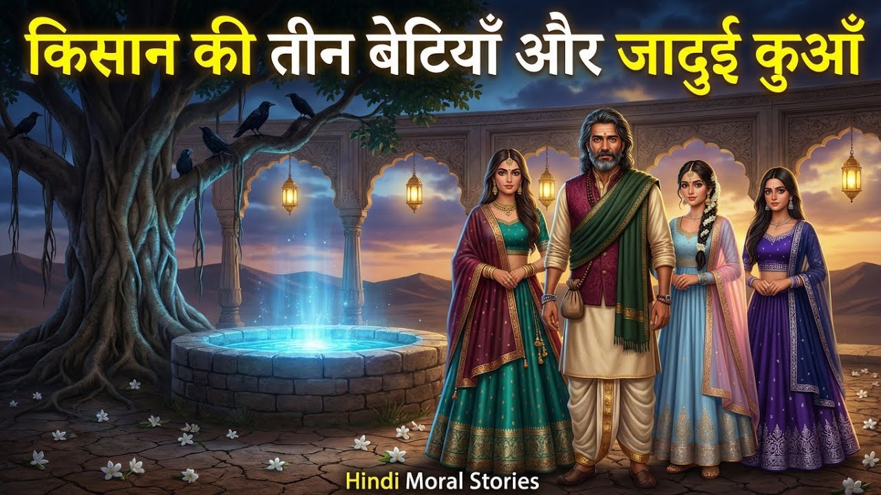 किसान की तीन बेटियाँ और जादुई कुआँ | Hindi Stories | Moral Stories 