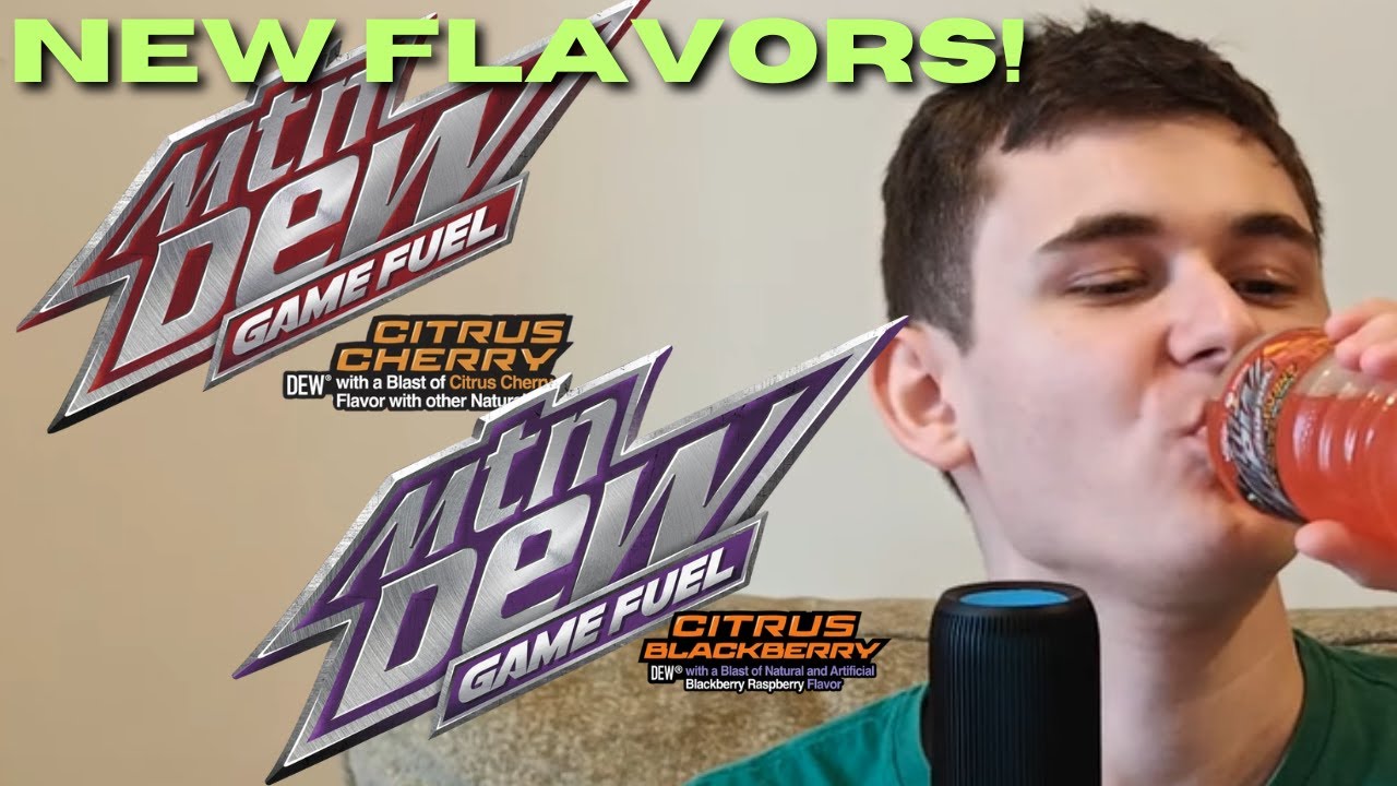 NEW Mtn Dew Game Fuel Citrus Cherry and Blackberry Flavors! (2024)