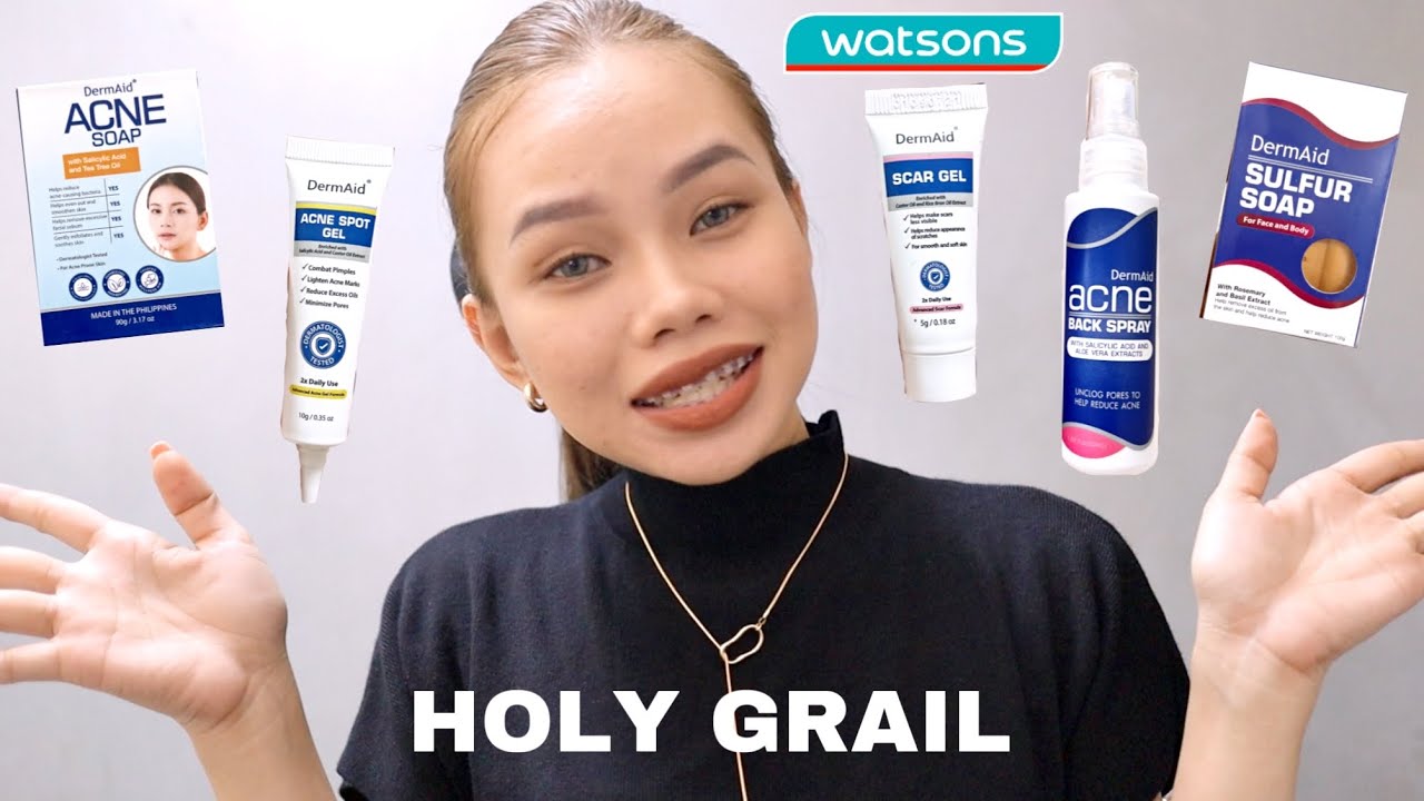 VLOG🎄• Effective Products for Acne & Scars | nasa WATSONS lang! 😍
