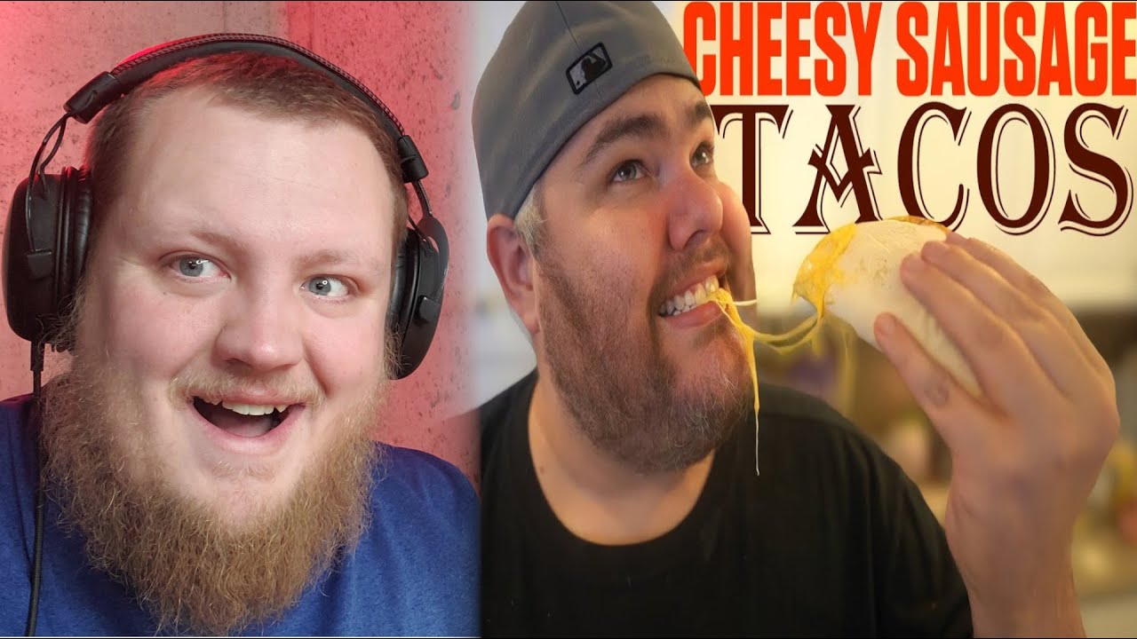 CHEESY SAUSAGE TACOS! (KidBehindACamera) REACTION