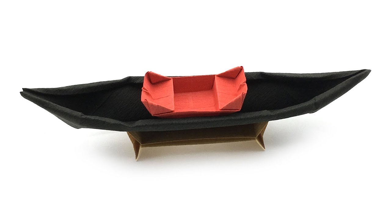 Gondola Origami Boat Tutorial (Hyo Ahn)