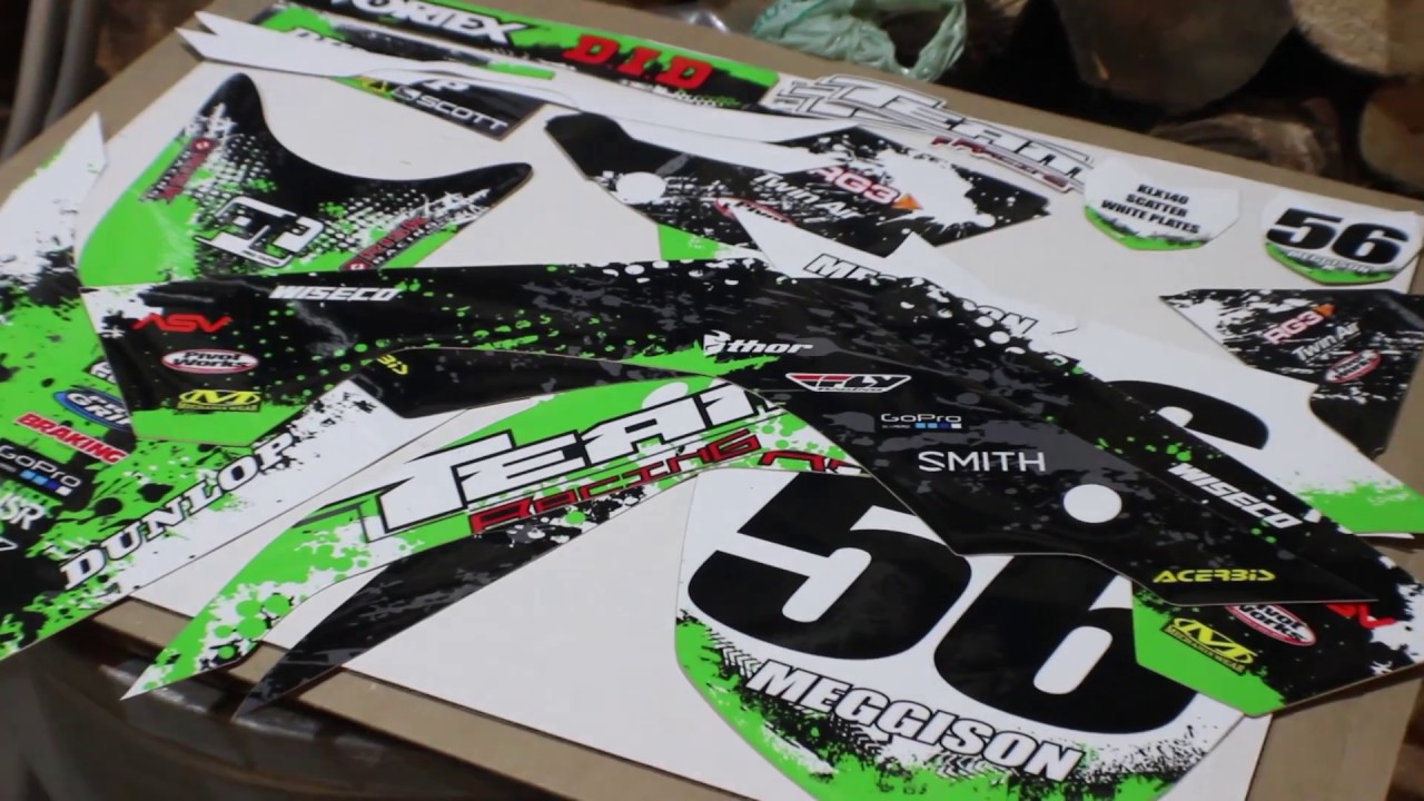 NEW DIRT BIKE GRAPHICS | KLX140L BIKE WORK