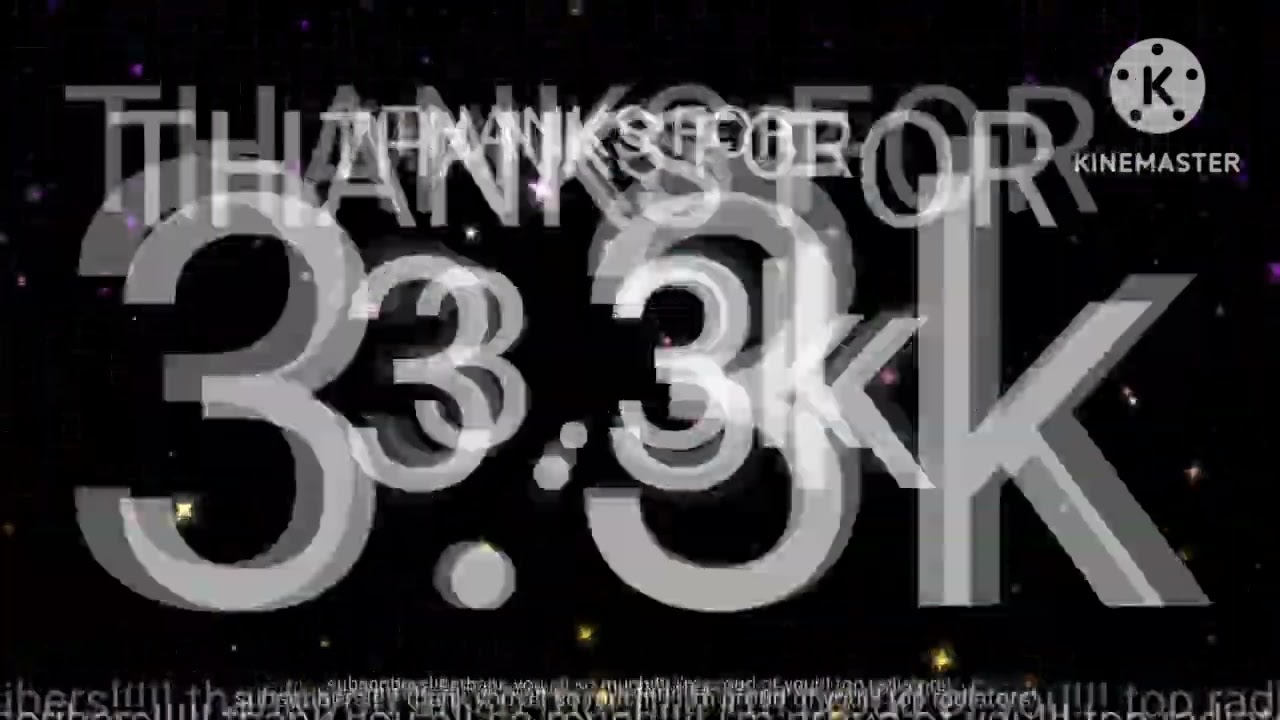 The countdown of 3.30k subs v2