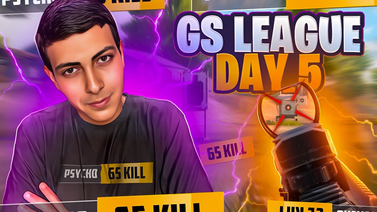 DAY 5 GS LEAGUE 😎 PSYCHO - 65 KILL MVP ✔ 5 ԼԱՐՎԱԾ ԽԱՂ ԱՅՍՕՐ ❤ GO 10.000 SUB ✔ + RADMIR 10