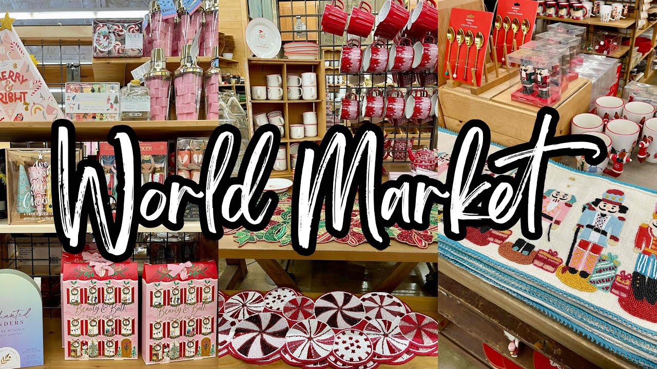 WORLD MARKET SHOP WITH ME  • Christmas Wine & Christmas Dinnerware