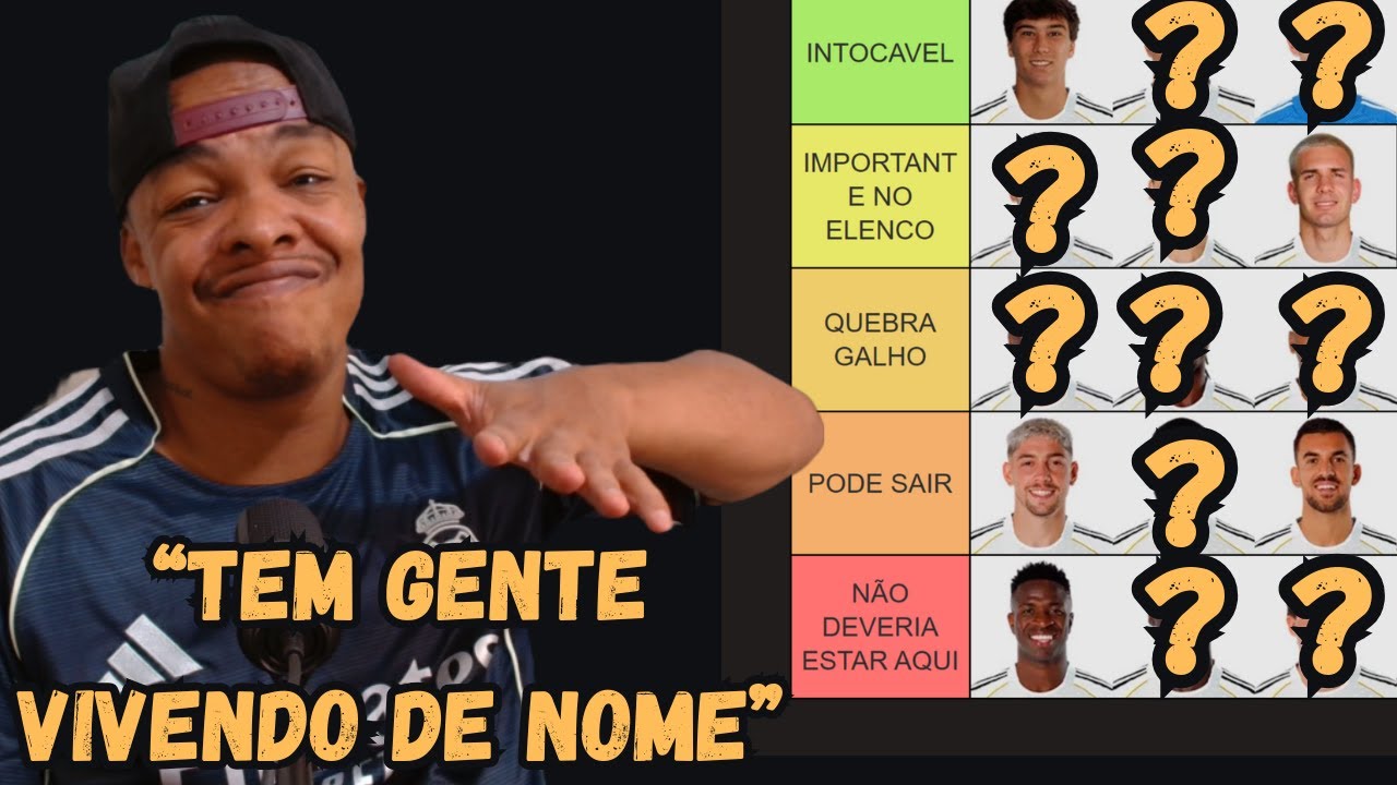 Minha Tier List do Real Madrid (Vai Doer em Muita Gente)