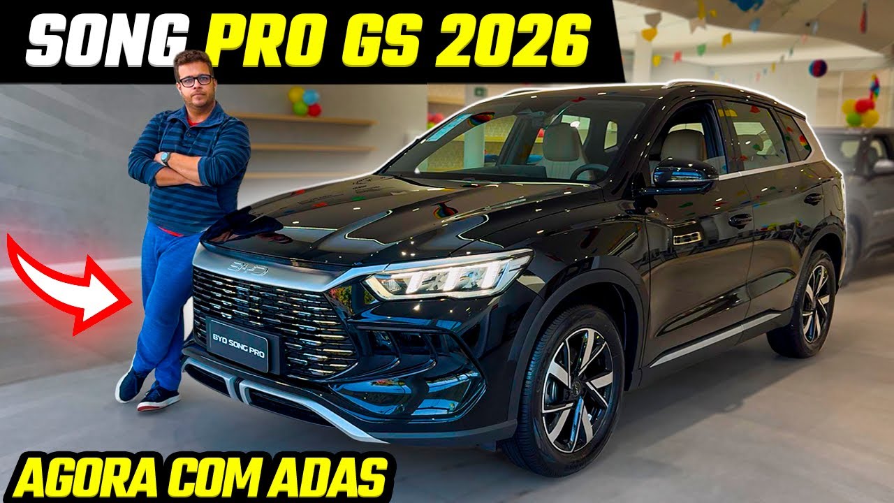 NOVO BYD SONG PRO GS 2026 - MAIS COMPLETO, NOVA COR E COM ADAS!