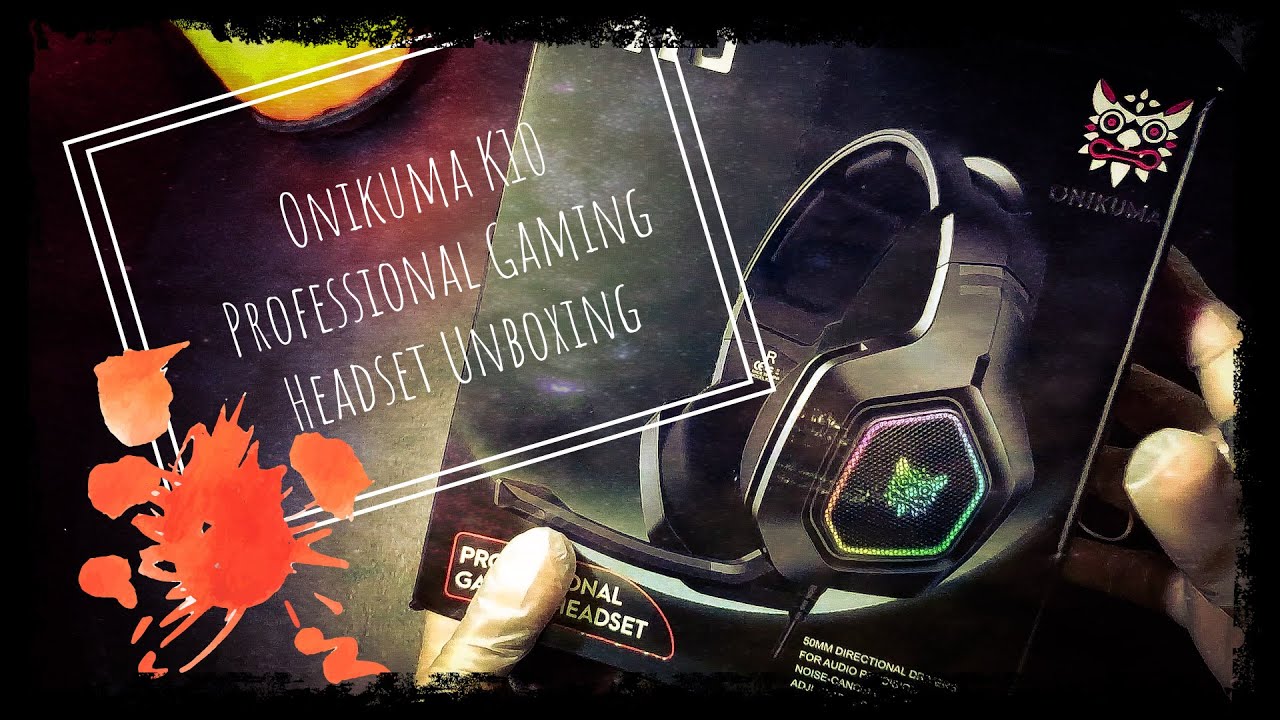 Onikuma K10 Professional Gaming Headset Unboxing