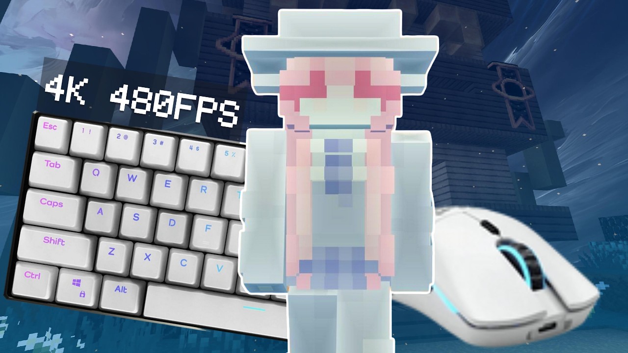 Drag Clicking ASMR Hive Bedwars [4K 480FPS]