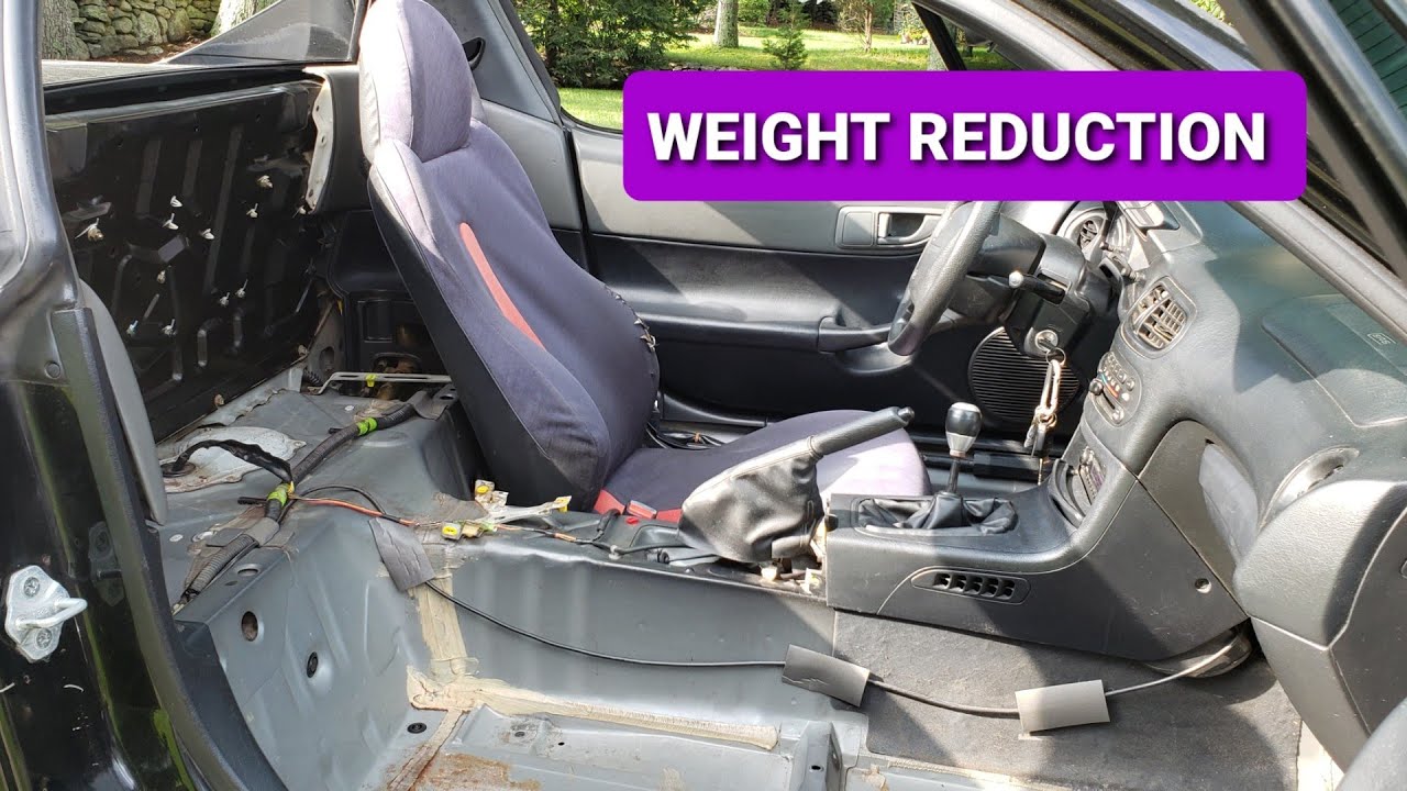 1 SEATER RACE CAR (How to remove Honda Civic DelSol carpet/interior)