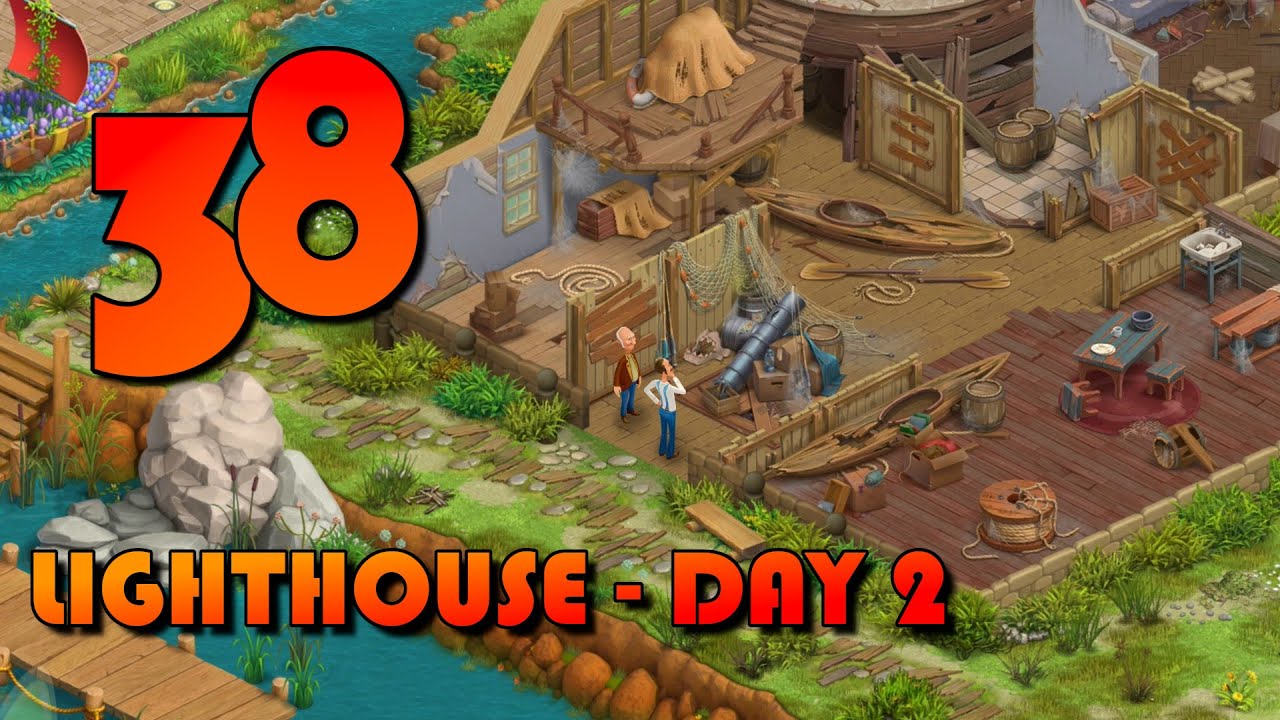 HOMESCAPES GAMEPLAY - THE LAKE HOUSE - DAY 38 -  THE LIGHTHOUSE DAY 2