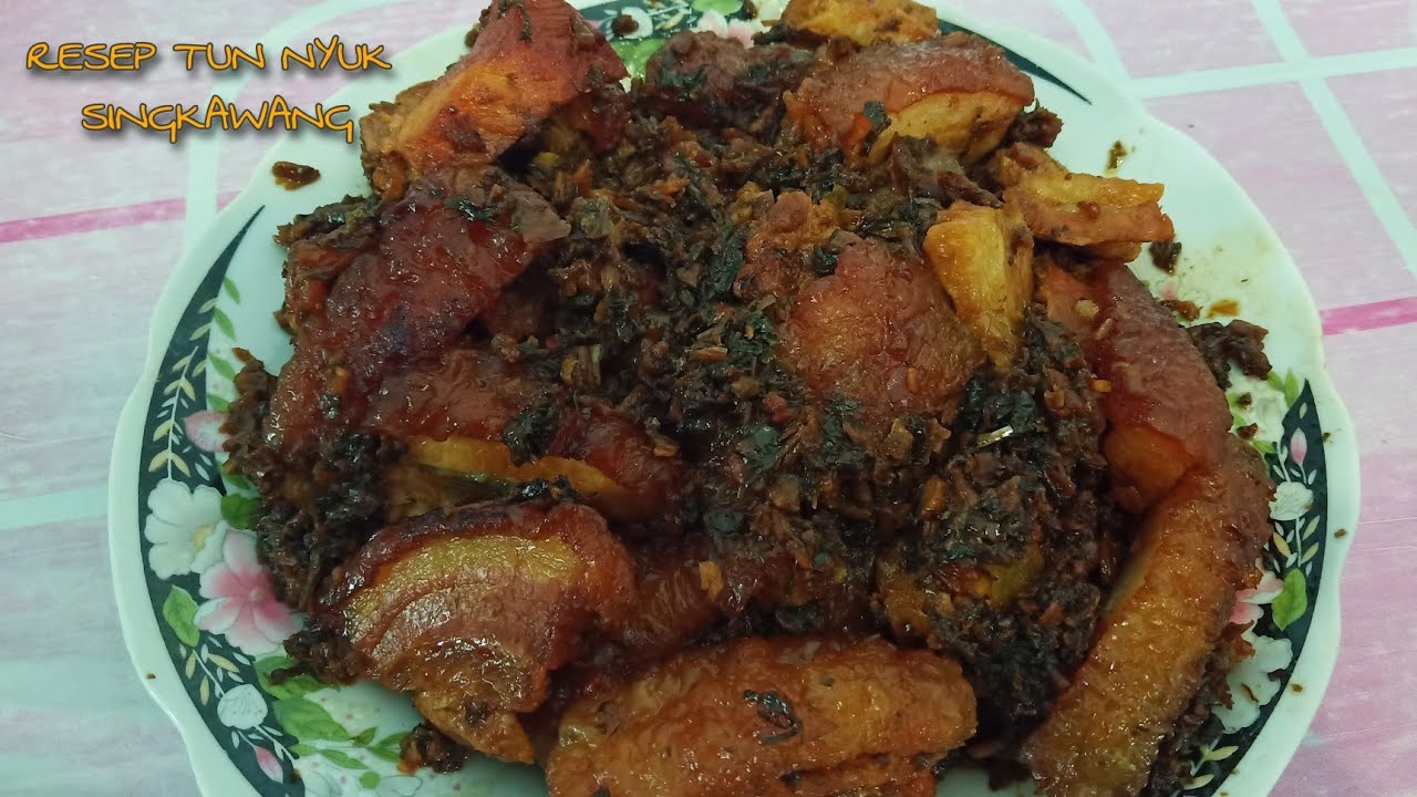 Tun Nyuk Singkawang // Resep tun nyuk babi // Braised Pork Belly With Preserved Vegetables