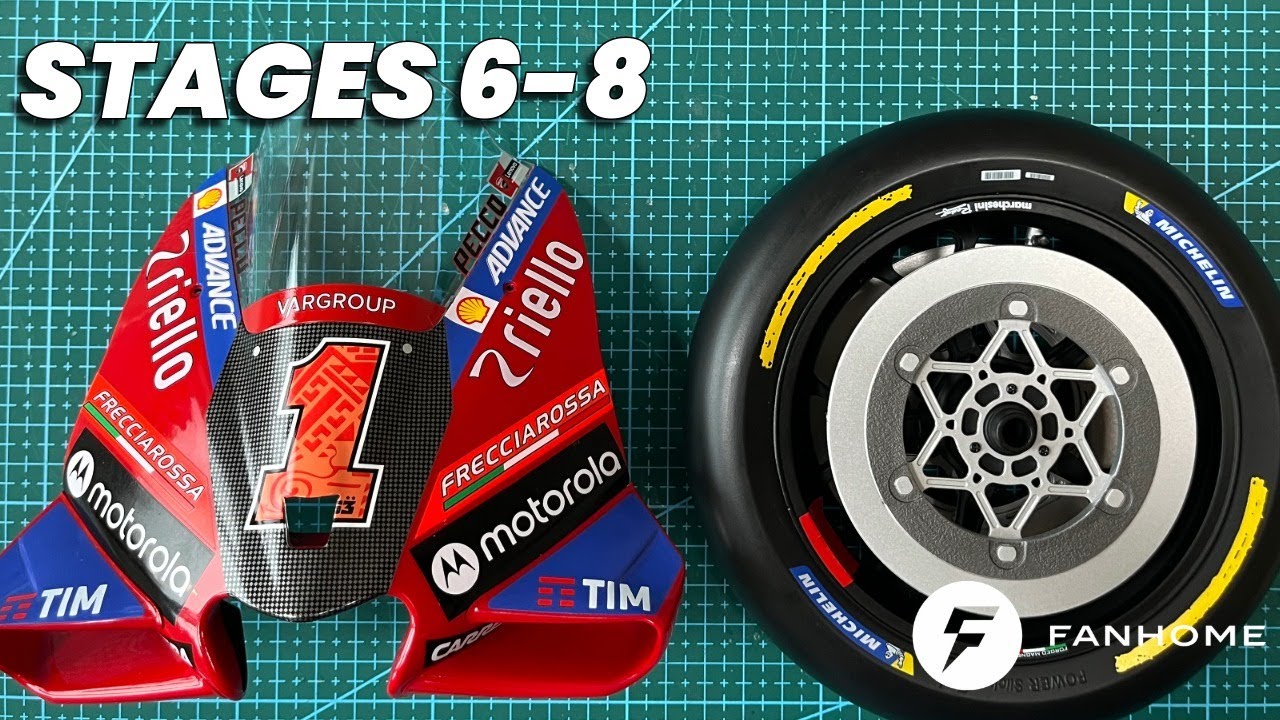 Ducati GP23 1/4 Build : Desmosedici 23 Fanhome build stages six to eight
