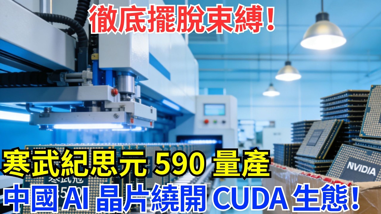 寒武紀思元590量產交付！英偉達H20被拒收真相曝光：中國AI芯片已繞開CUDA生態！#基建 #科技 #科普 #奇跡 #世界奇跡 #基建狂魔 #h200