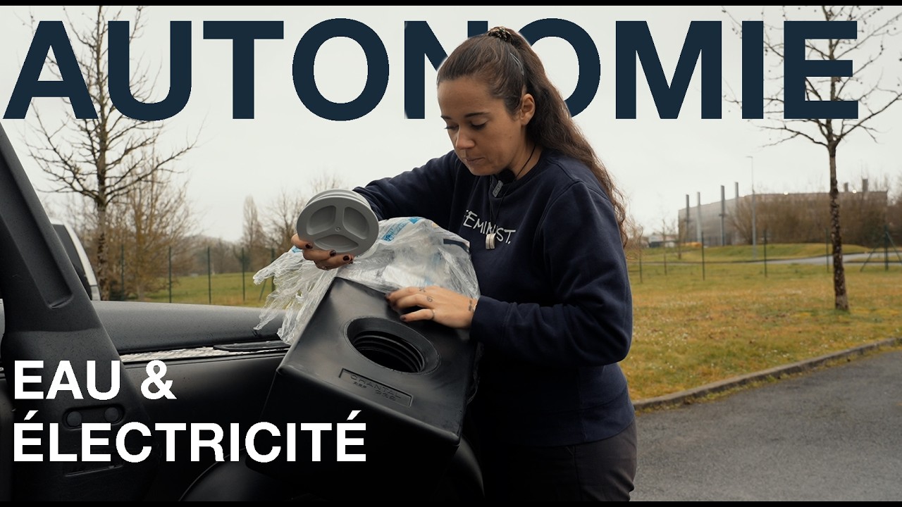 Autonomie totale (eau & &eacute;lectricit&eacute;) pour voyager seule dans mon van 4x4 !