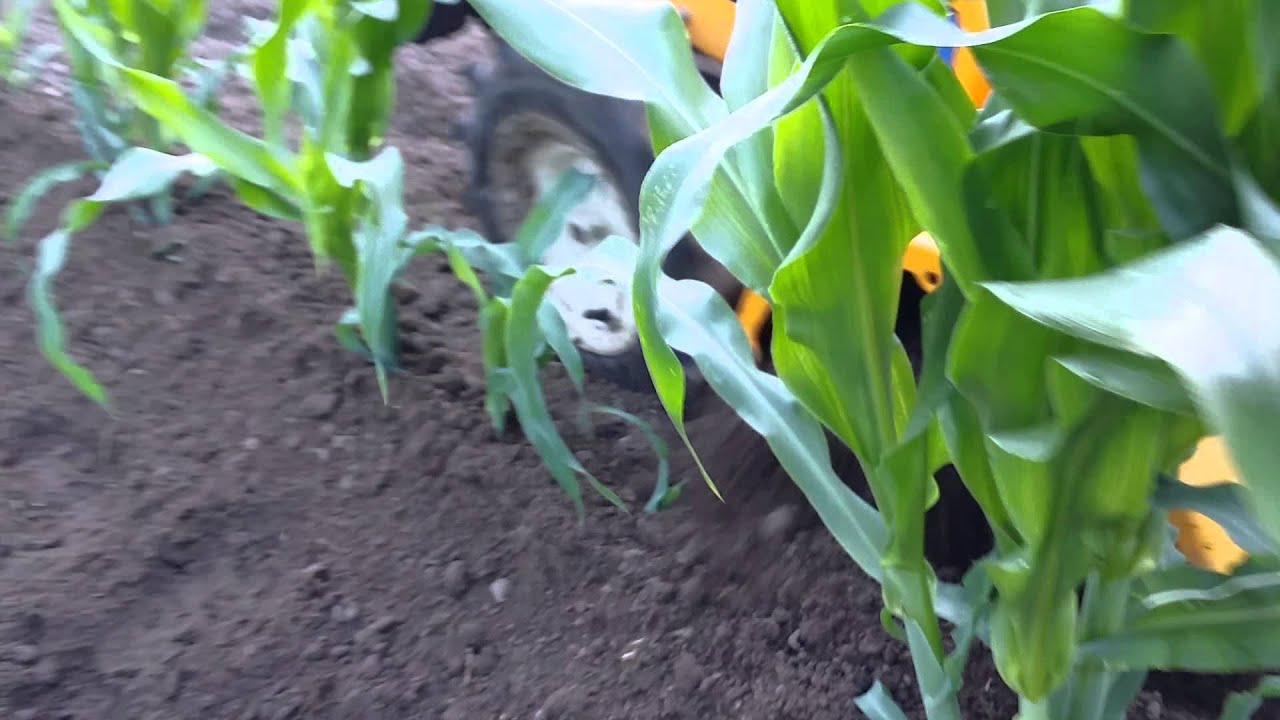 Hilling attachment for rototiller.