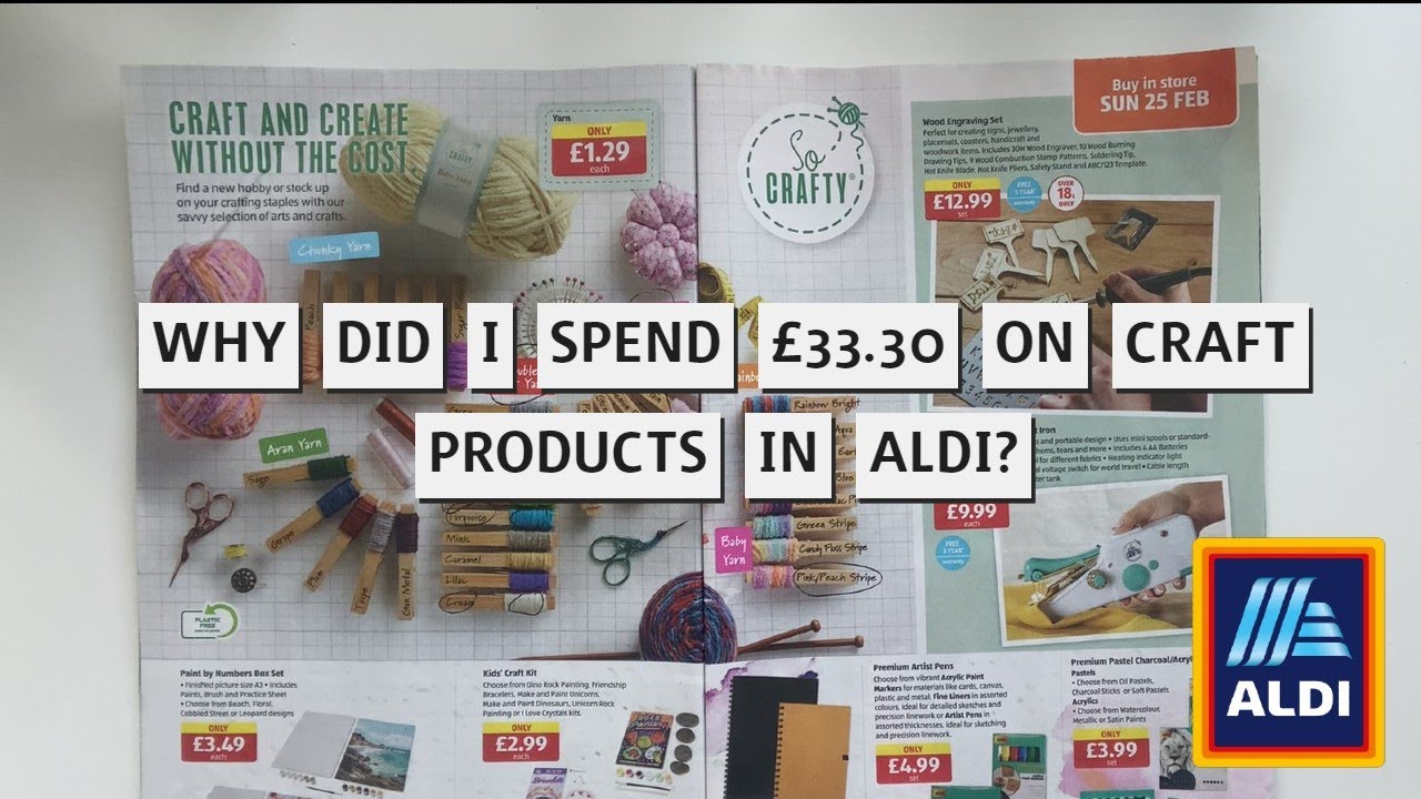 I SPENT £33.30 ON CRAFT PRODUCTS IN ALDI ~ WHAT DID I BUY? 👀👀👀 ~ WAS IT WORTH IT? ~ SPECIAL BUYS