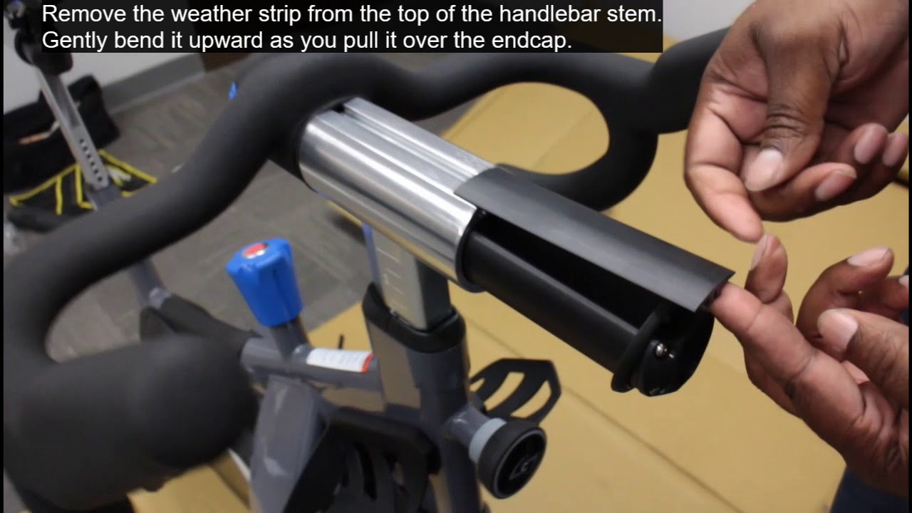 Stages SC1 bike assembly training with optional SIC1 Console and Power meter