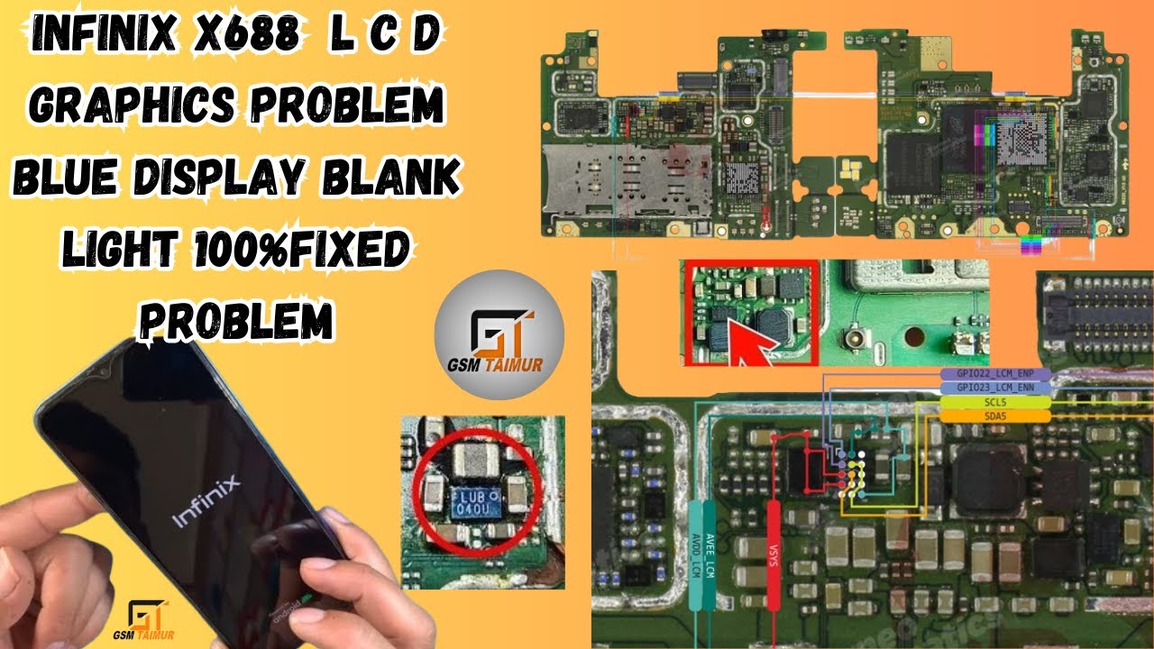 Infinix hot 10play (x688) L C D Graphics Problem Blue Display Fixed Problem Solved HARDWARE SOLUTION