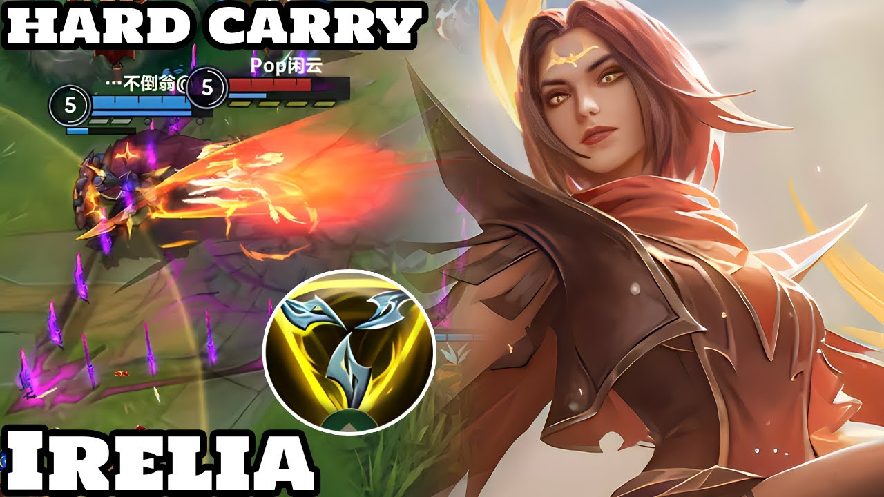 Wild Rift Irelia - Top 4 Irelia Hard Carry Gameplay Rank Challenger