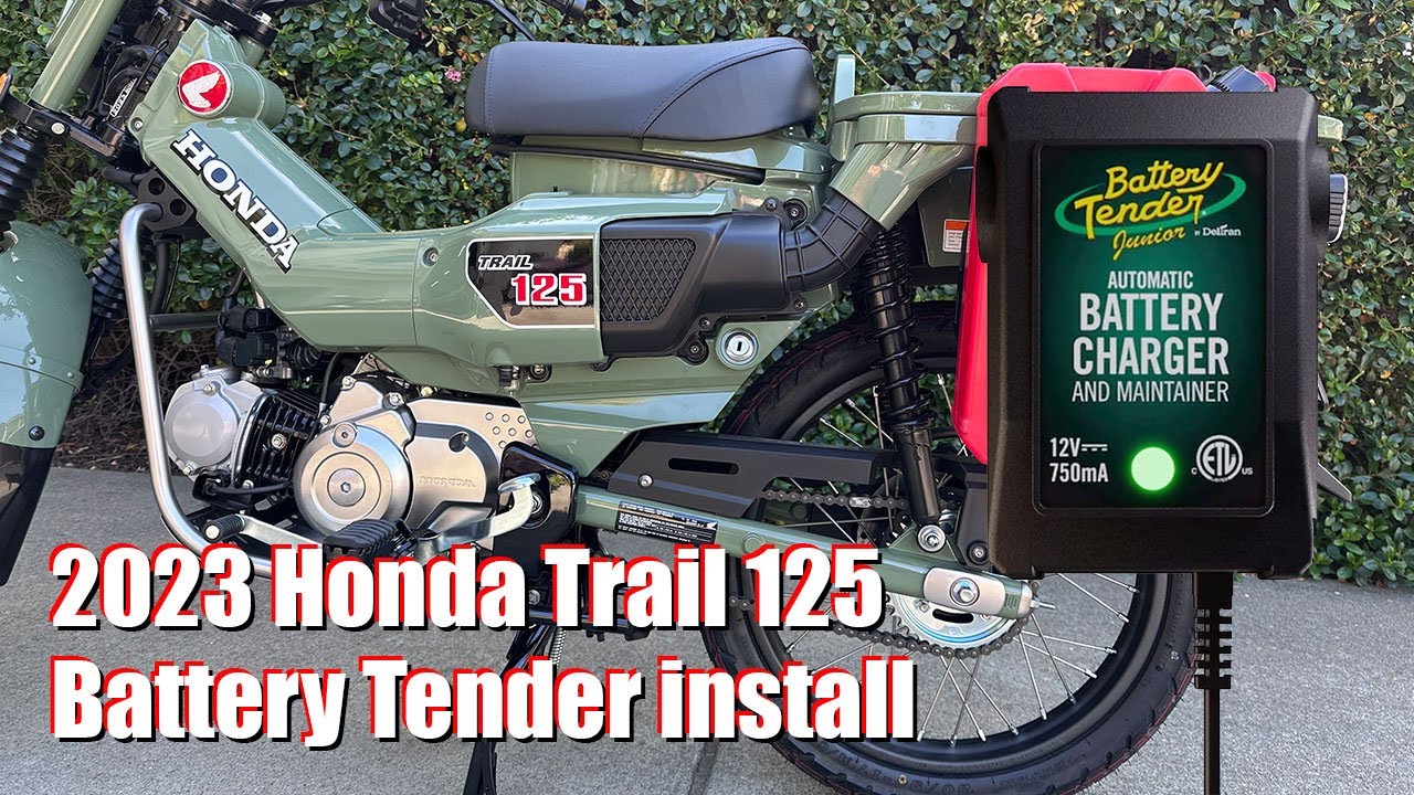 Honda Trail 125 Battery and Tender install