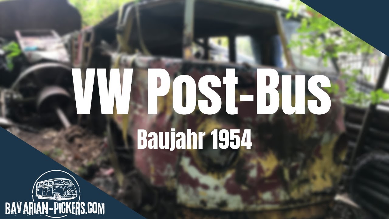 Bergung des ältesten VW Bus der Deutschen Bundespost
