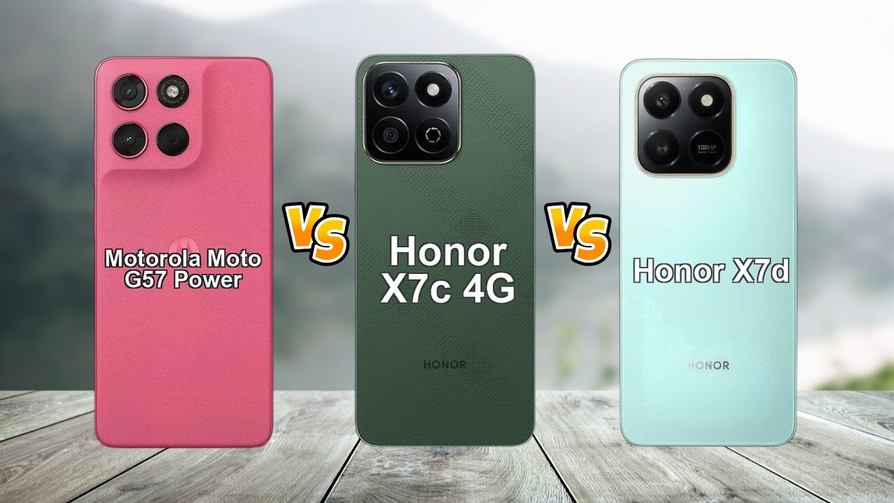 Motorola Moto G57 Power vs Honor X7c vs X7d