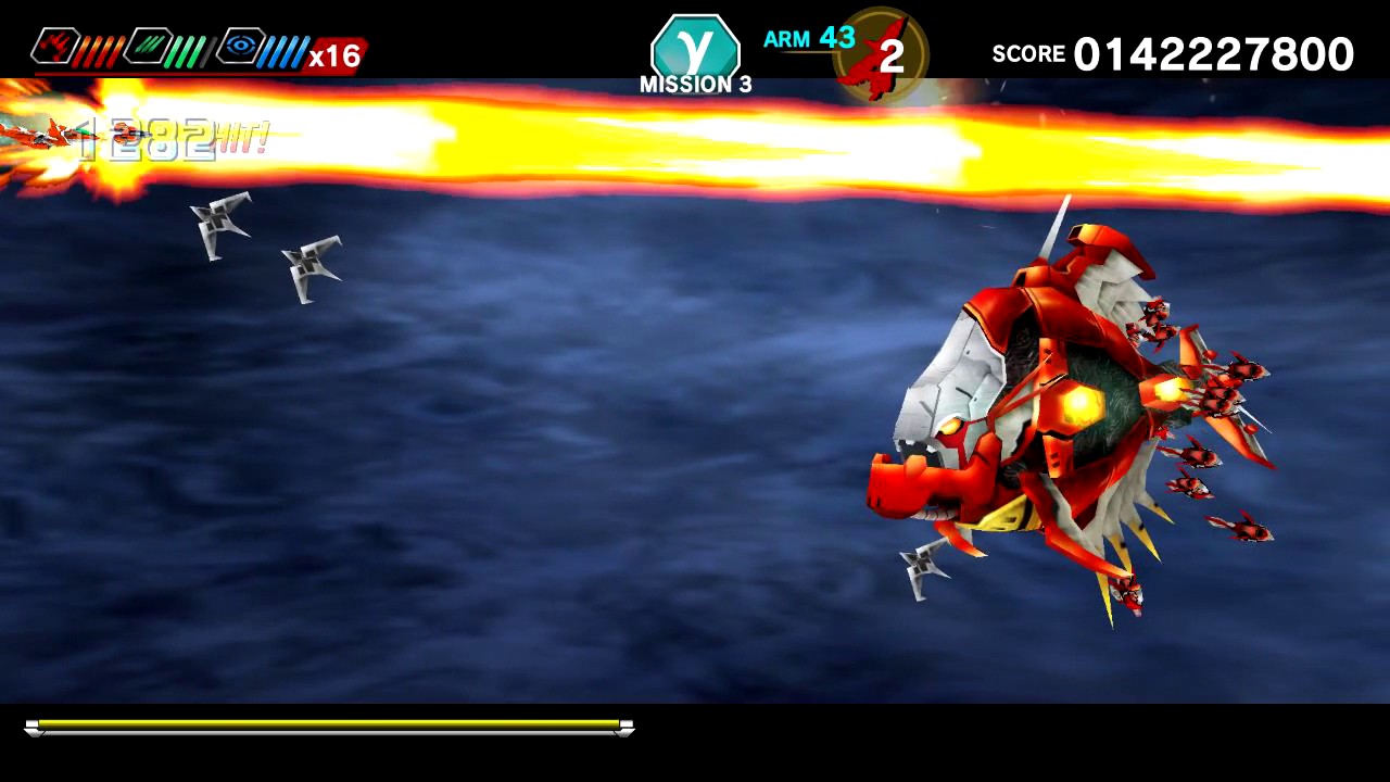 ダライアスバーストCS DLCモード 怒首領蜂大復活MISSION3 2.17億