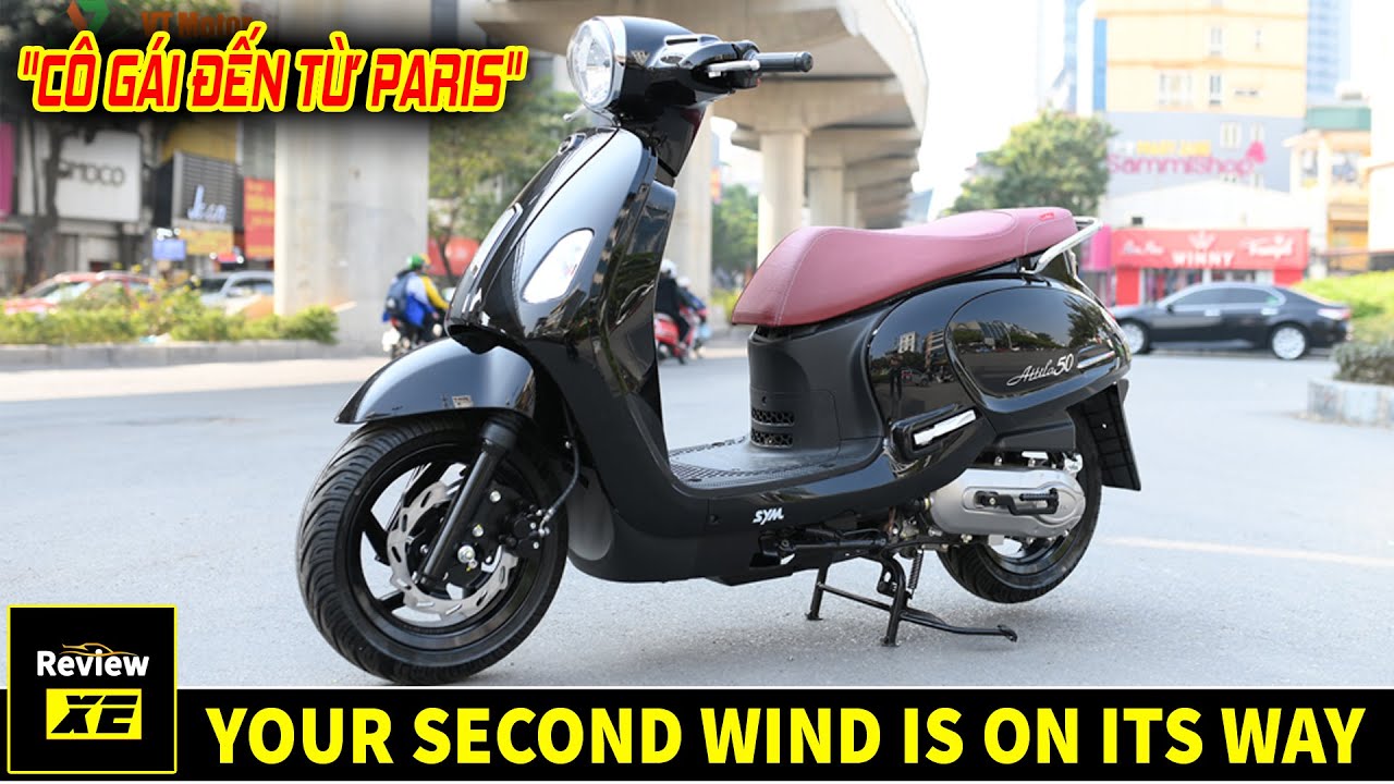 SYM ATTILA 50  “Cô Gái Đến Từ Paris” mẫu xe sở hữu ngoại hình đậm chất vintage, tinh tế, thanh lịch!
