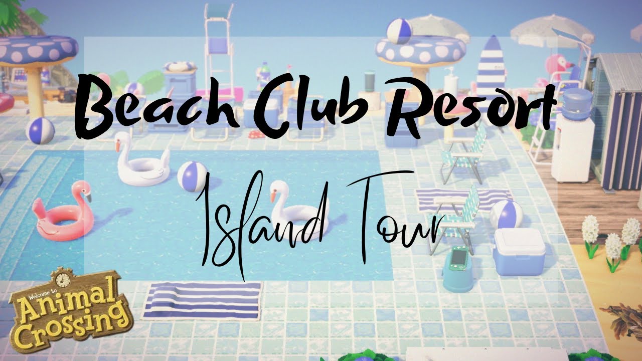 INCREDIBLE Beach Resort Island | ACNH Island tour