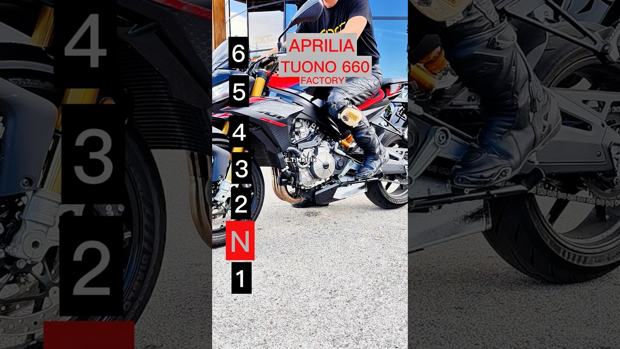 Максимальная скорость для каждой передачи на Aprilia Tuono 660 Factory