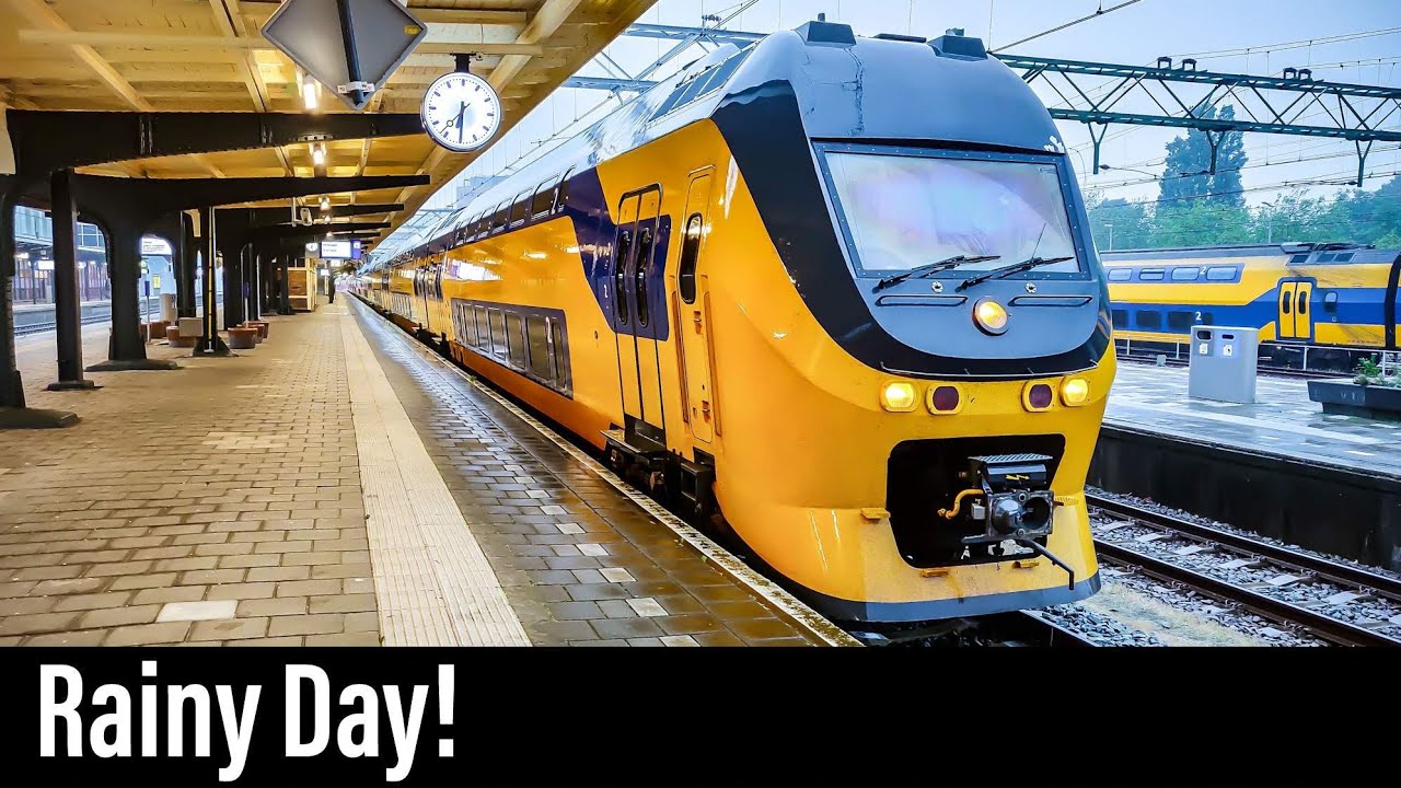 Train Cab Ride NL / Rain / Zaandam - Den Helder - Amsterdam / VIRM Intercity / June 2019