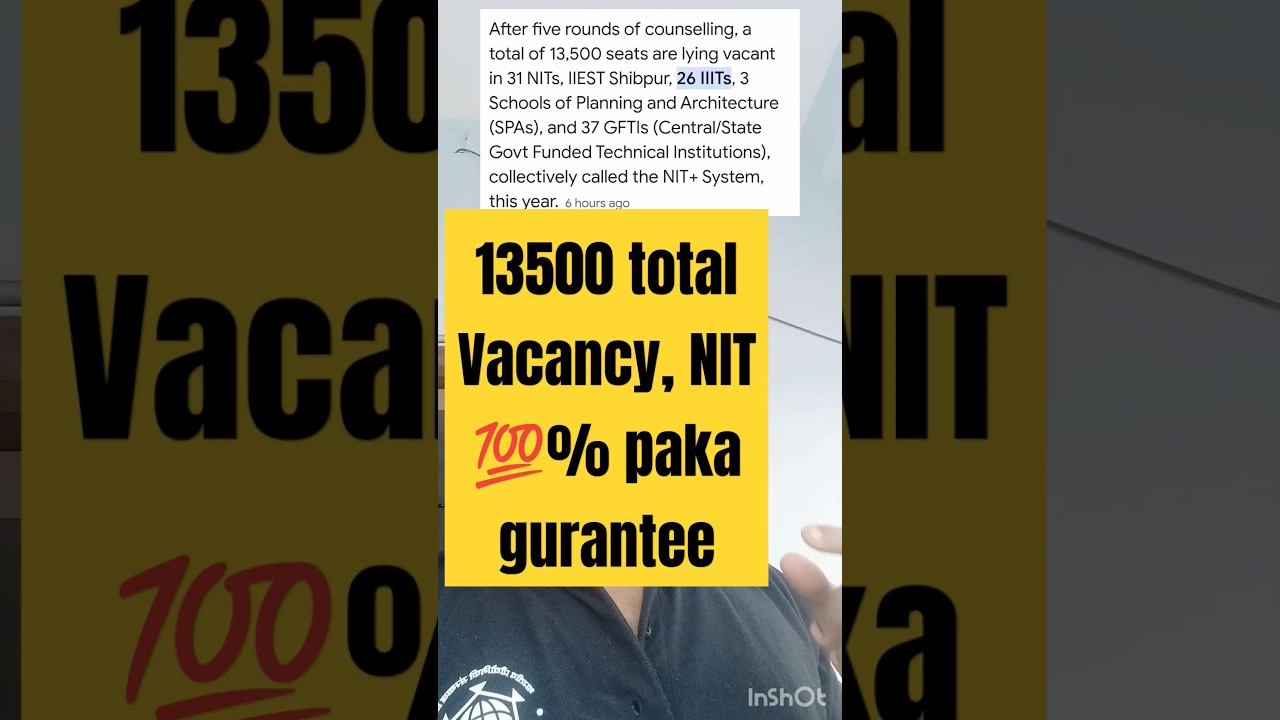 13k+ Vacant Seat In CSAB Counselling 2024 ✅|| CSAB Vacant seat  List 2024 🔥|| CSAB Counselling 2024