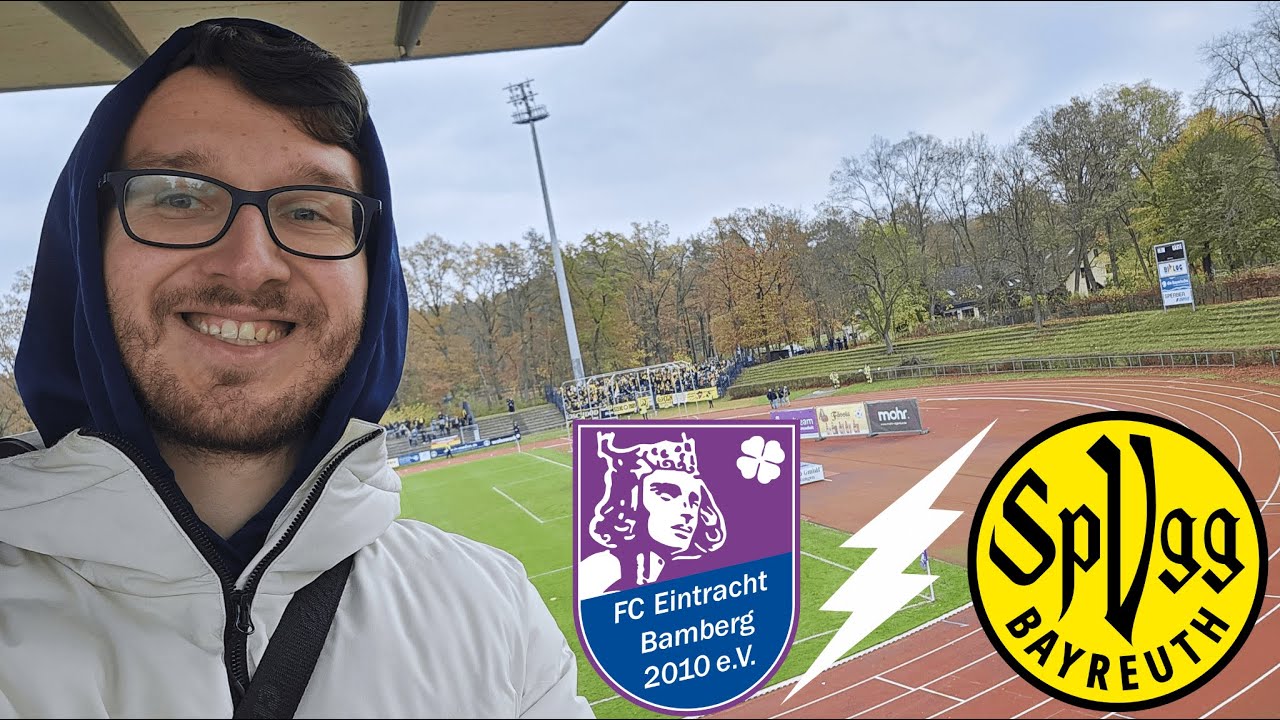 OBERFRANKENDERBY: Starker Auswärtsblock🟡⚫️ + Pyro💥 | Eintracht Bamberg vs SpVgg Bayreuth Stadionvlog