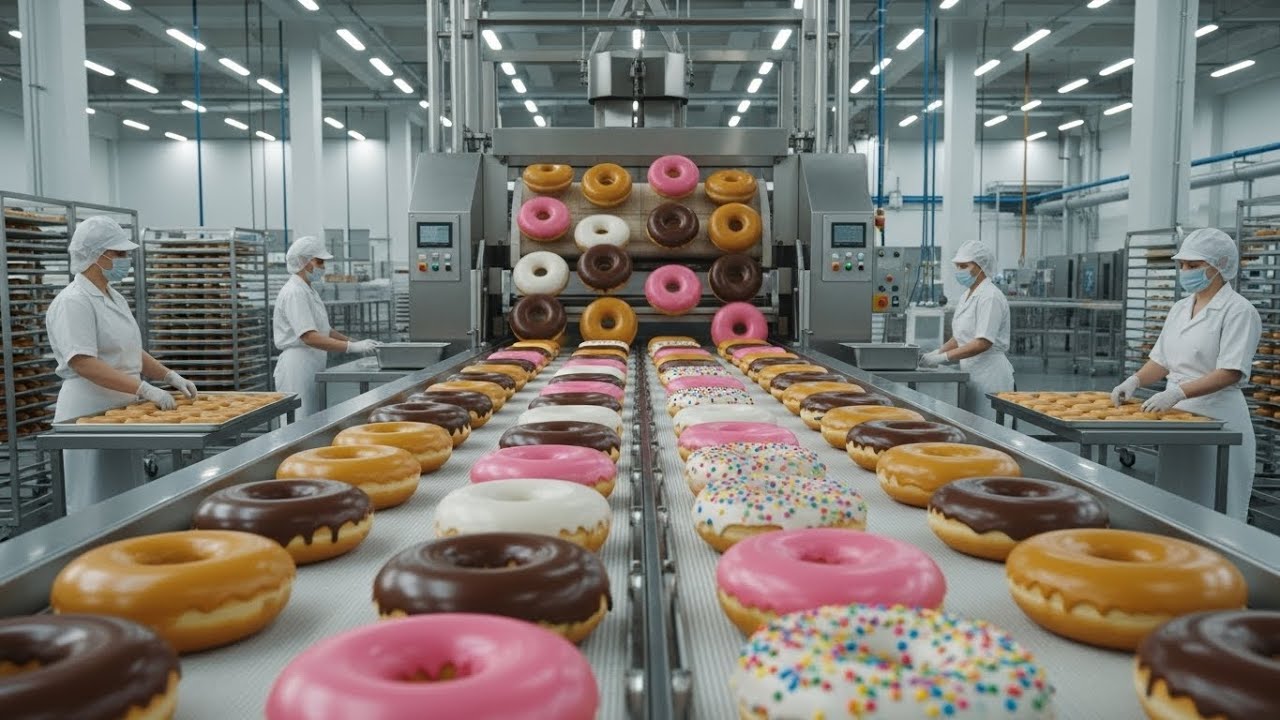 This Factory Fries 500,000 Mini Donuts Daily | Inside a High-Speed Donut Plant