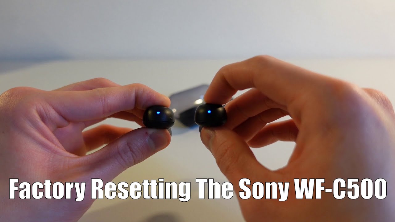 Как сбросить настройки беспроводных наушников Sony WF-C500 к заводским настройкам