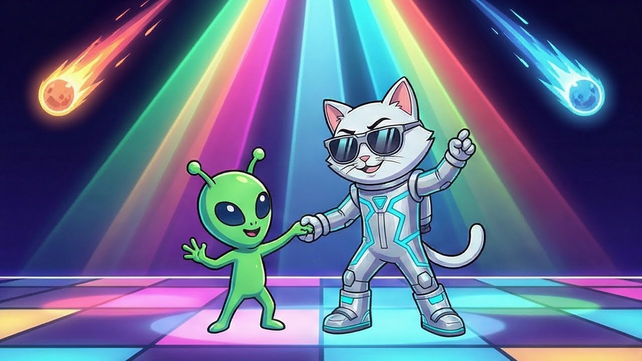 Astro Kot - START RAKIETY! 🐱🚀 Piosenka o Kosmosie dla Dzieci  | Pioseneczki