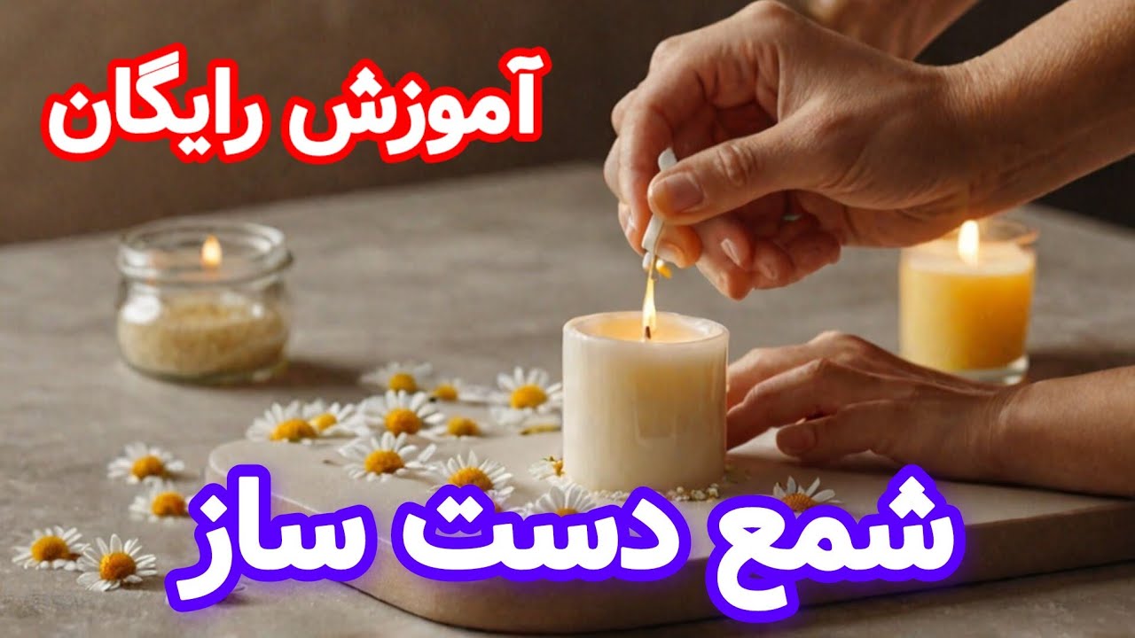 🔥بابونه بکار شمع برداشت کن!جلسه: 2: DIY 