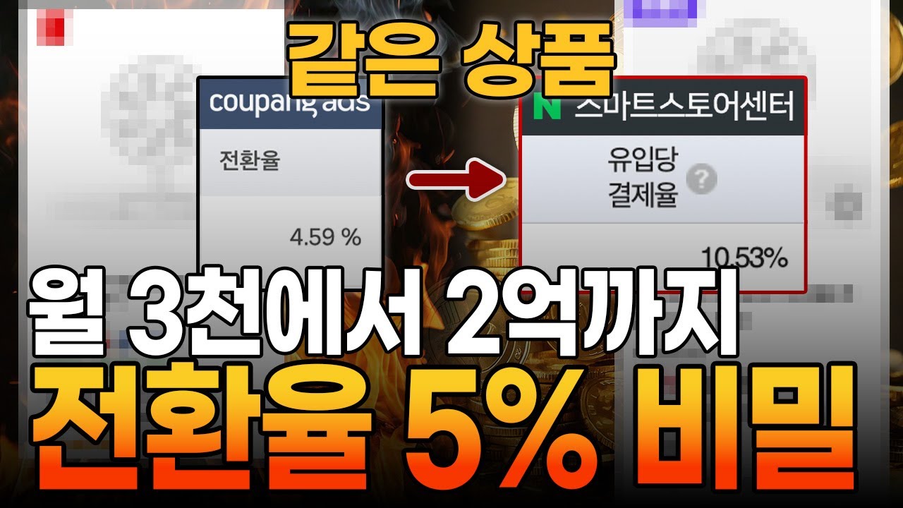 쿠팡에서 살아남는 상위 1%의 비밀. 네이버처럼 전환율 2배 상승 비밀! [쿠팡셀러 필수시청]