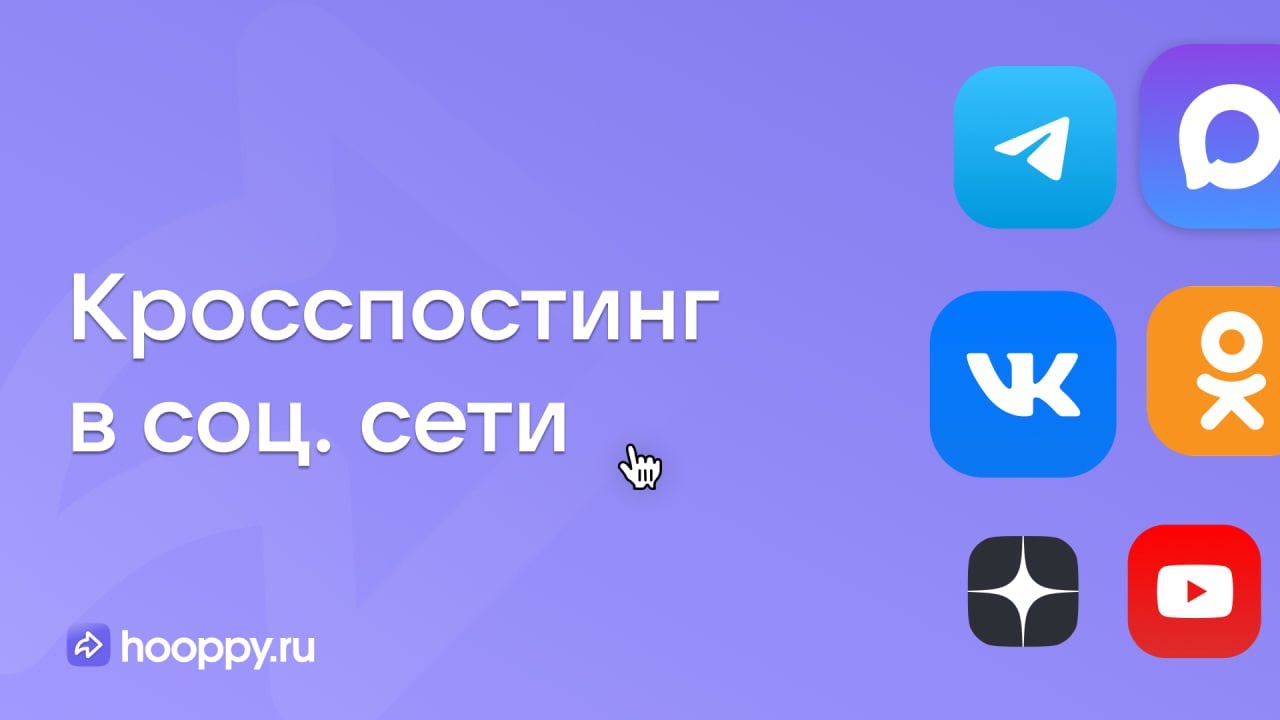Кросспостинг &mdash; полный обзор функции в Hooppy.ru