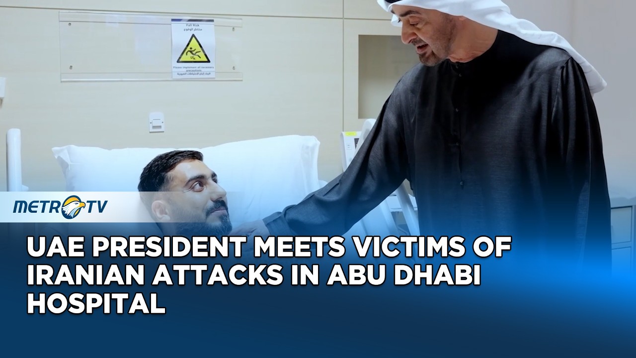 UAE President Visits Iranian Attack Victims in Abu Dhabi Hospital