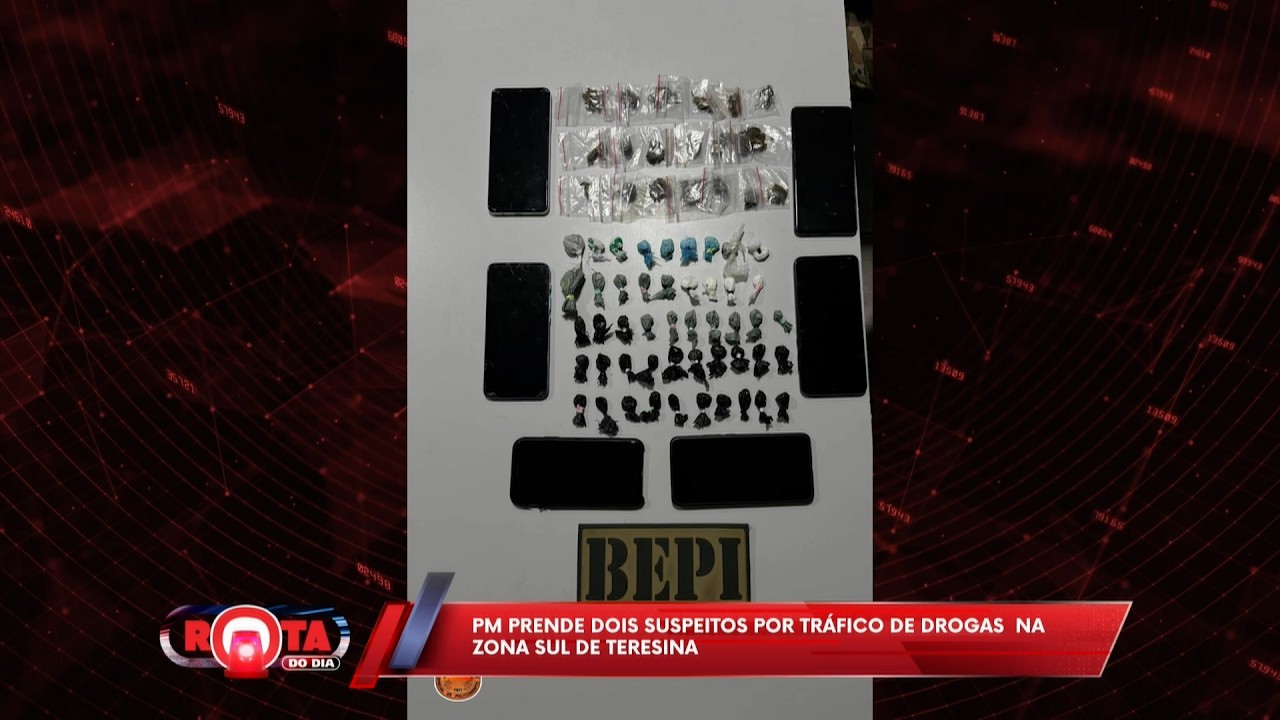 PM prende dois suspeitos por tráfico de drogas na zona sul de Teresina 24 02 26
