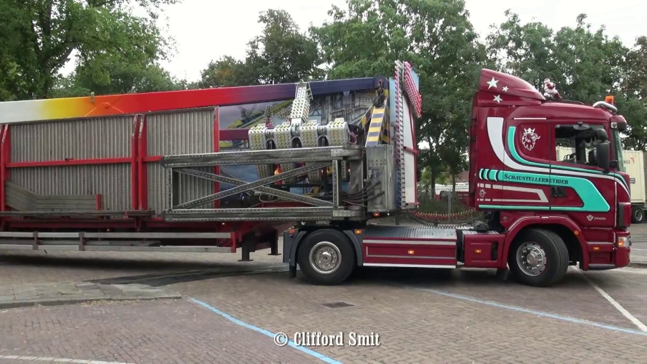 Kermis Lisse 2016 Transport en opbouw Deel 3
