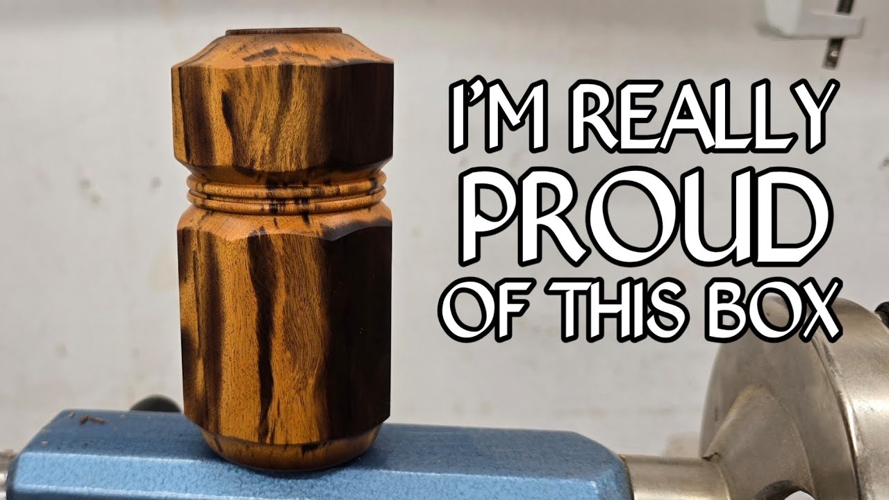 Woodturning Nasty Imbuya Wood To Beautiful Box